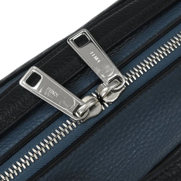 Fendi Navy Blue By The Way 2way Business Bag - Picture 7 of 11